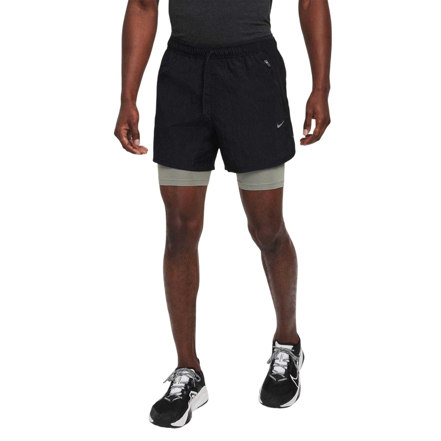 Black - Side - Nike Mens Stride Running Shorts