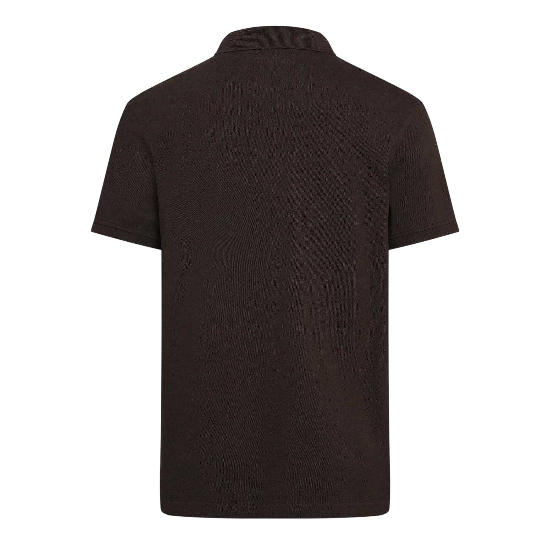 Brown - Back - Levis Mens Housemark Polo Shirt