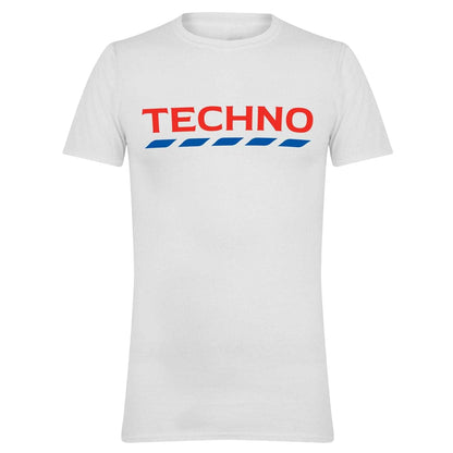 White - Front - AWD Mens Techno T-Shirt