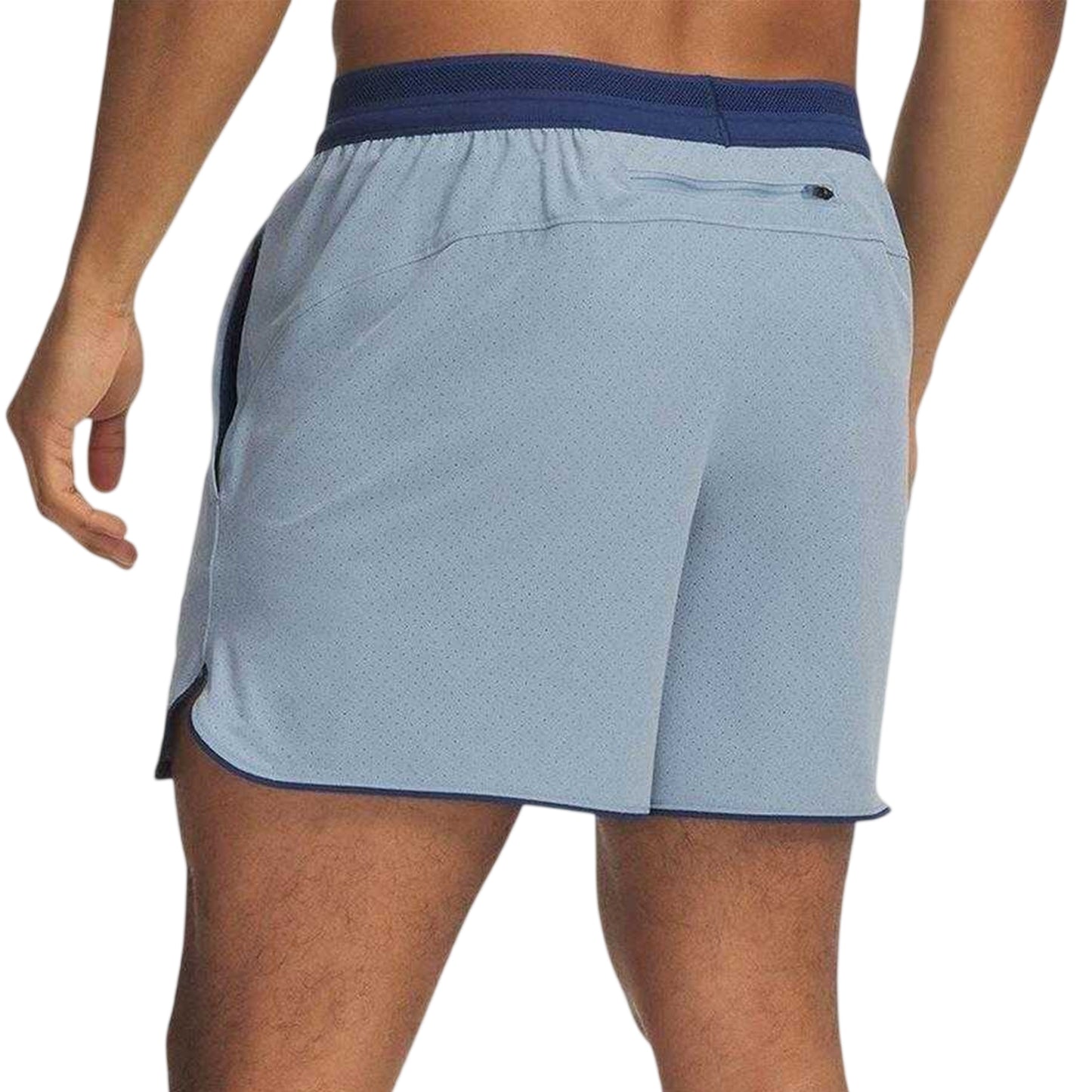 Grey Blue - Back - Under Armour Mens Velociti Perforated Athletic Running Shorts