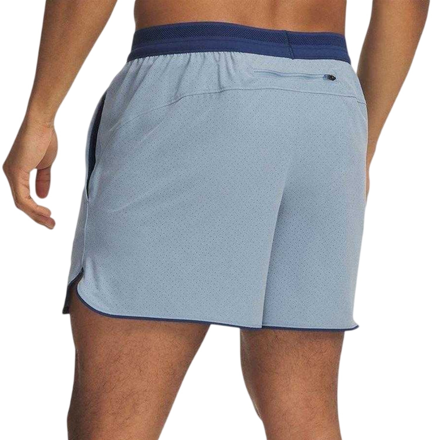 Grey Blue - Back - Under Armour Mens Velociti Perforated Athletic Running Shorts