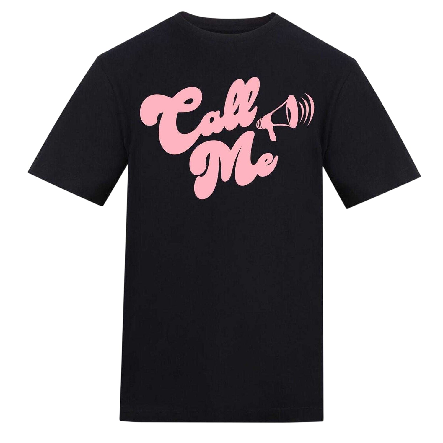 Black - Front - AWD Mens Call Me T-Shirt
