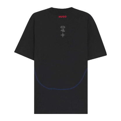 Black - Back - Hugo Unisex Adult Crew Neck Short-Sleeved Competition T-Shirt