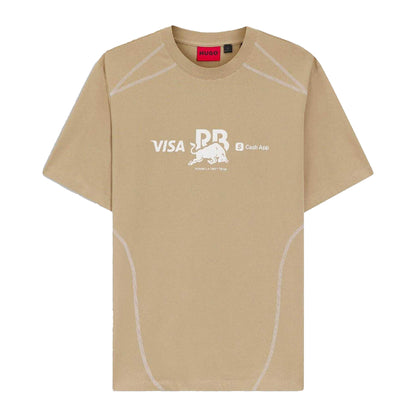 Medium Beige - Front - Hugo Unisex Adult Crew Neck Short-Sleeved Competition T-Shirt