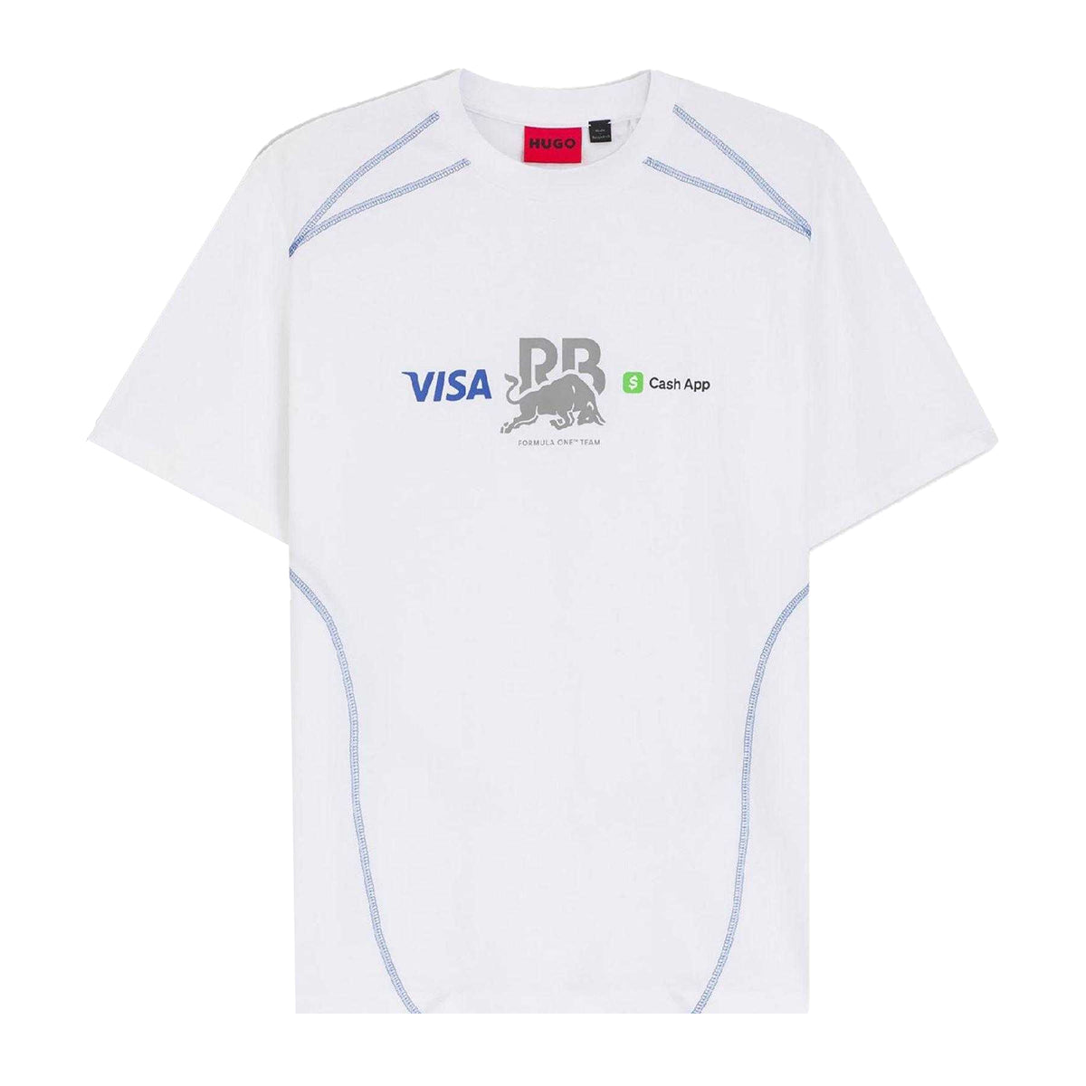 White - Front - Hugo Unisex Adult Crew Neck Short-Sleeved Competition T-Shirt