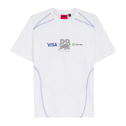 White - Front - Hugo Unisex Adult Crew Neck Short-Sleeved Competition T-Shirt