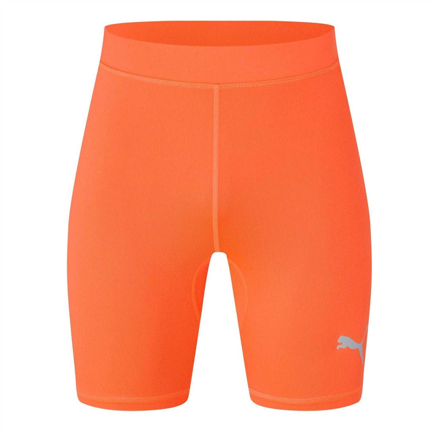Neon Orange - Front - Puma Mens Liga Short Tights