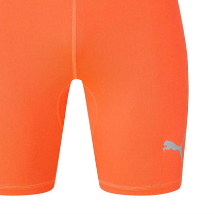 Neon Orange - Back - Puma Mens Liga Short Tights