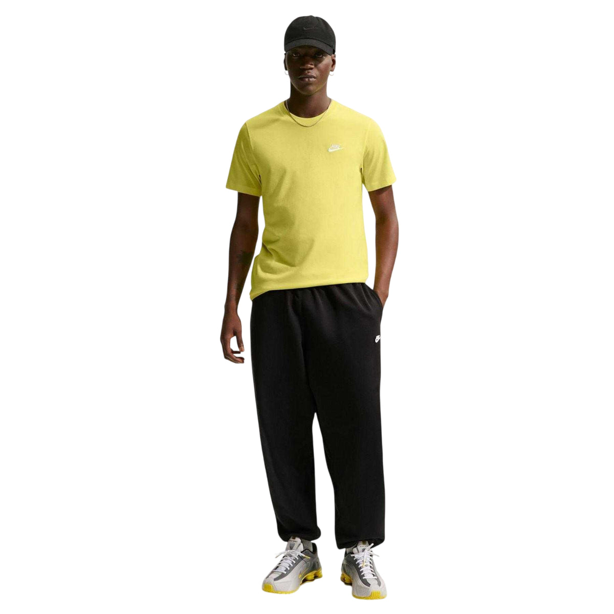 Yellow - Close up - Nike Mens Air Jordan Woven Track Shorts