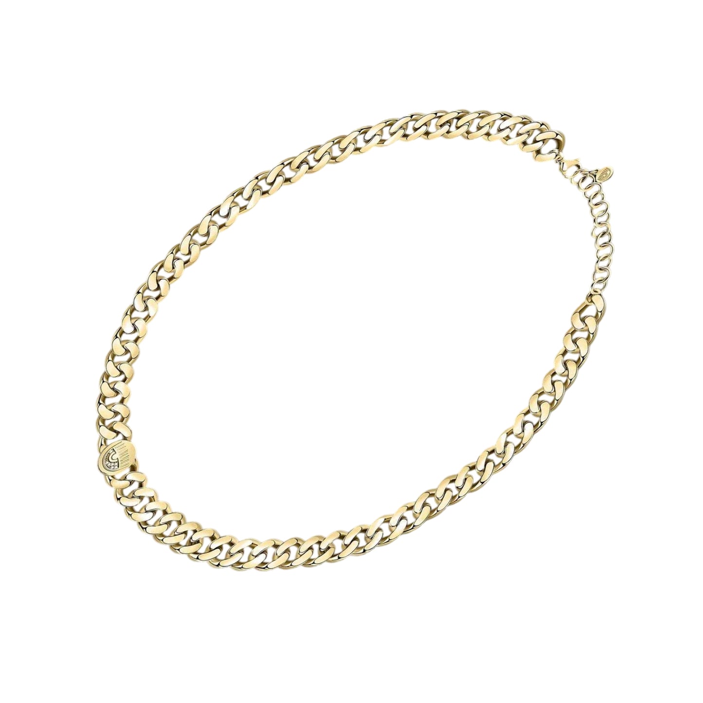 Gold - Side - Chiara Ferragni Curb Chain Necklace