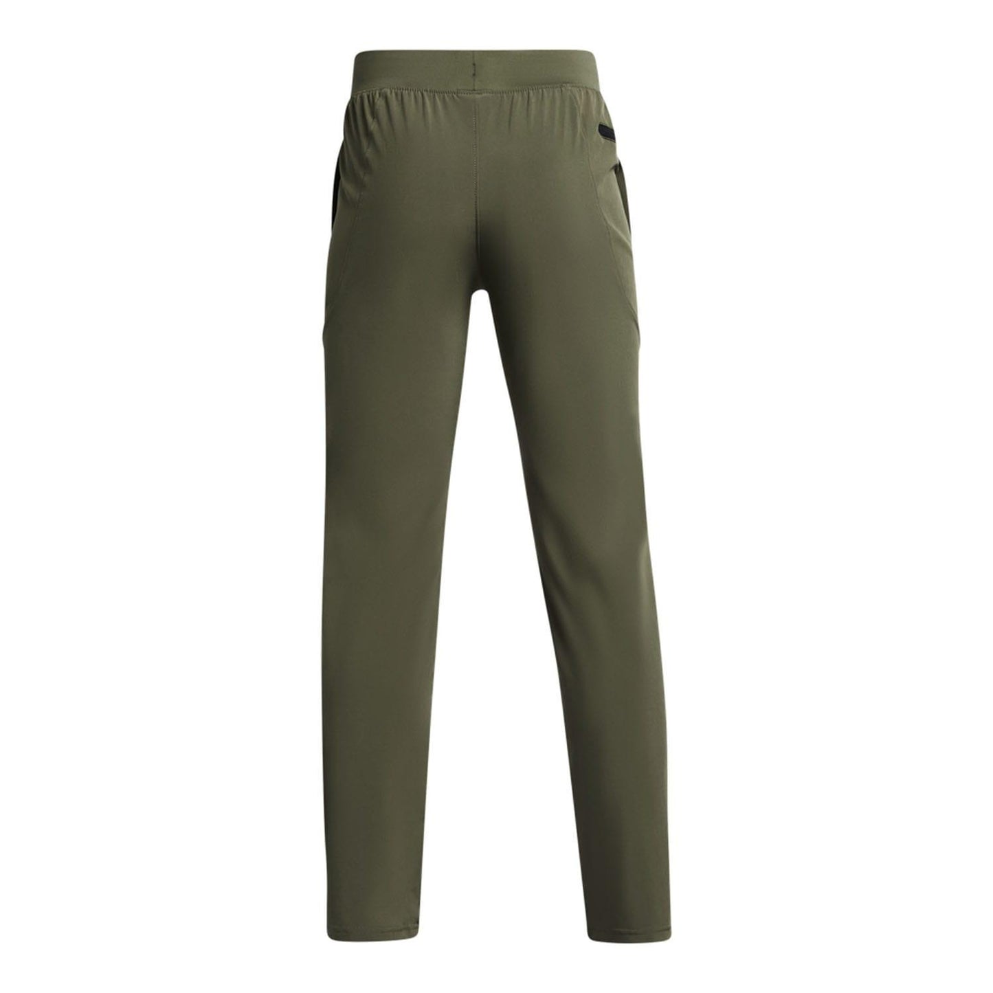 Green - Back - Under Armour Childrens-Kids Unstoppable Tapered Leg Jogging Bottoms