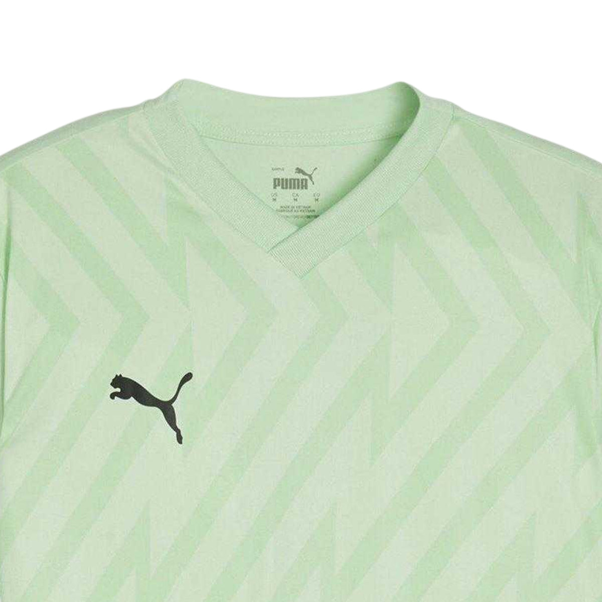 Fresh Mint-Black - Side - Puma Mens Teamglory Chevron T-Shirt