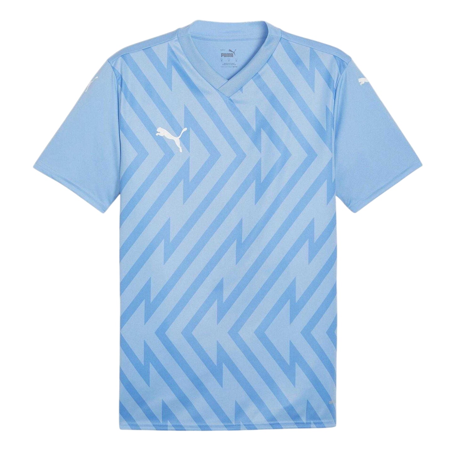 Light Blue - Front - Puma Mens Teamglory Chevron T-Shirt