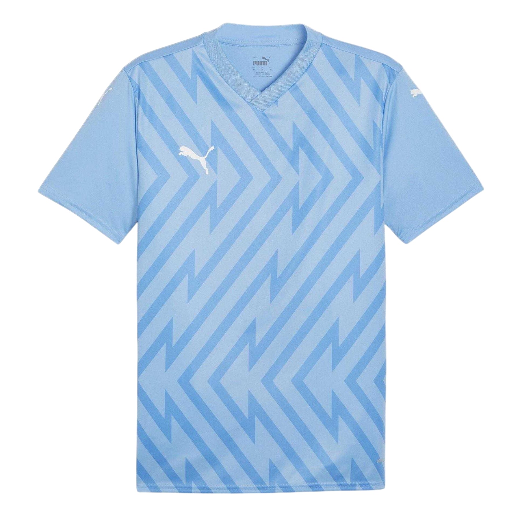 Light Blue - Front - Puma Mens Teamglory Chevron T-Shirt