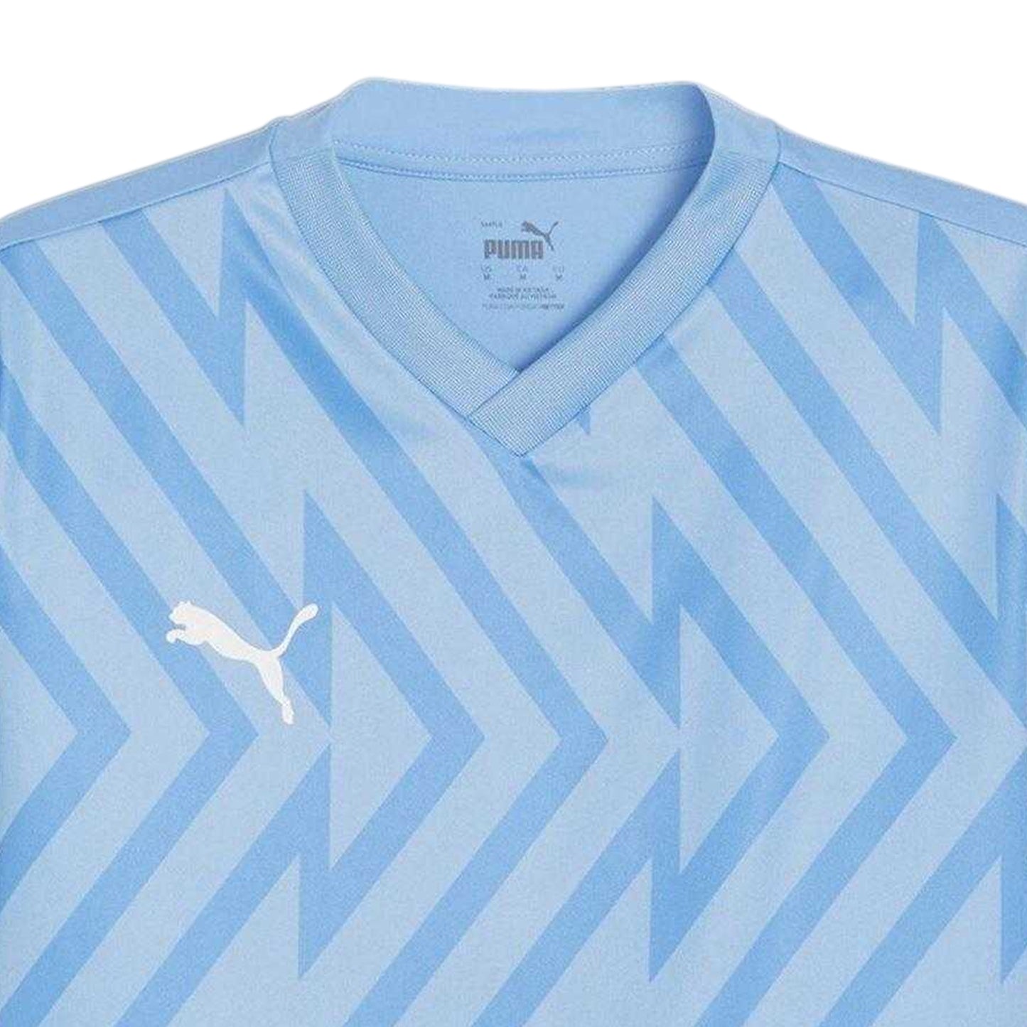 Light Blue - Side - Puma Mens Teamglory Chevron T-Shirt