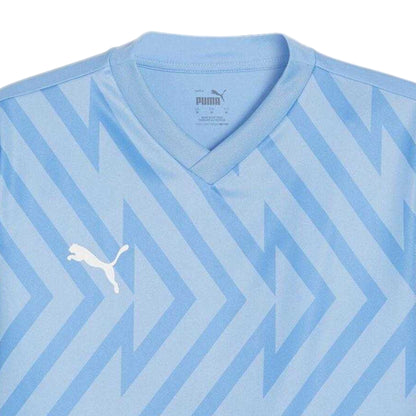 Light Blue - Side - Puma Mens Teamglory Chevron T-Shirt