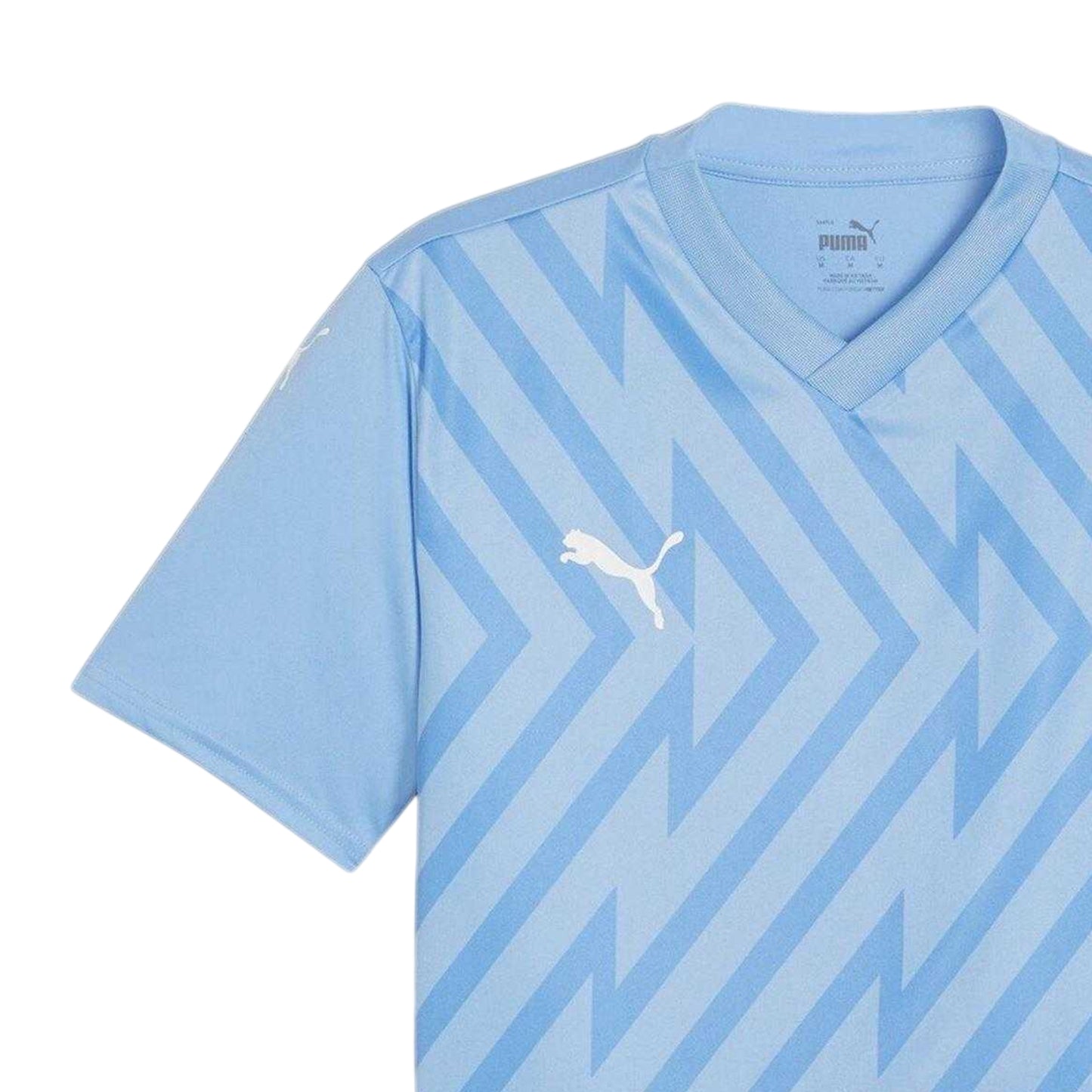 Light Blue - Lifestyle - Puma Mens Teamglory Chevron T-Shirt