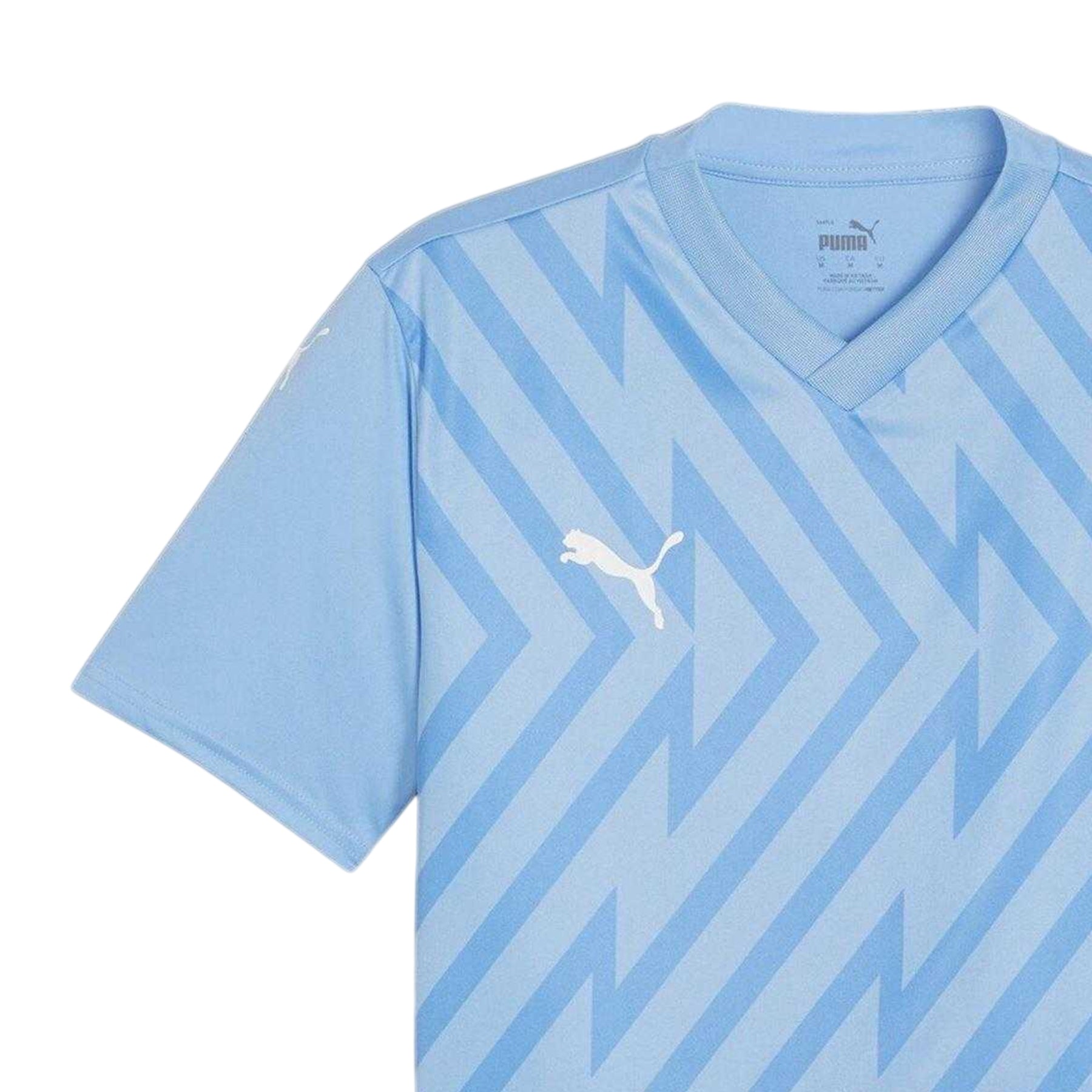 Light Blue - Lifestyle - Puma Mens Teamglory Chevron T-Shirt