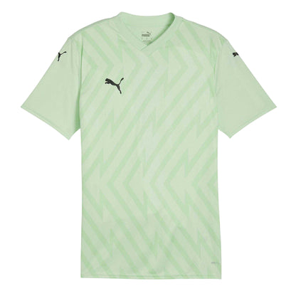 Fresh Mint-Black - Front - Puma Mens Teamglory Chevron T-Shirt
