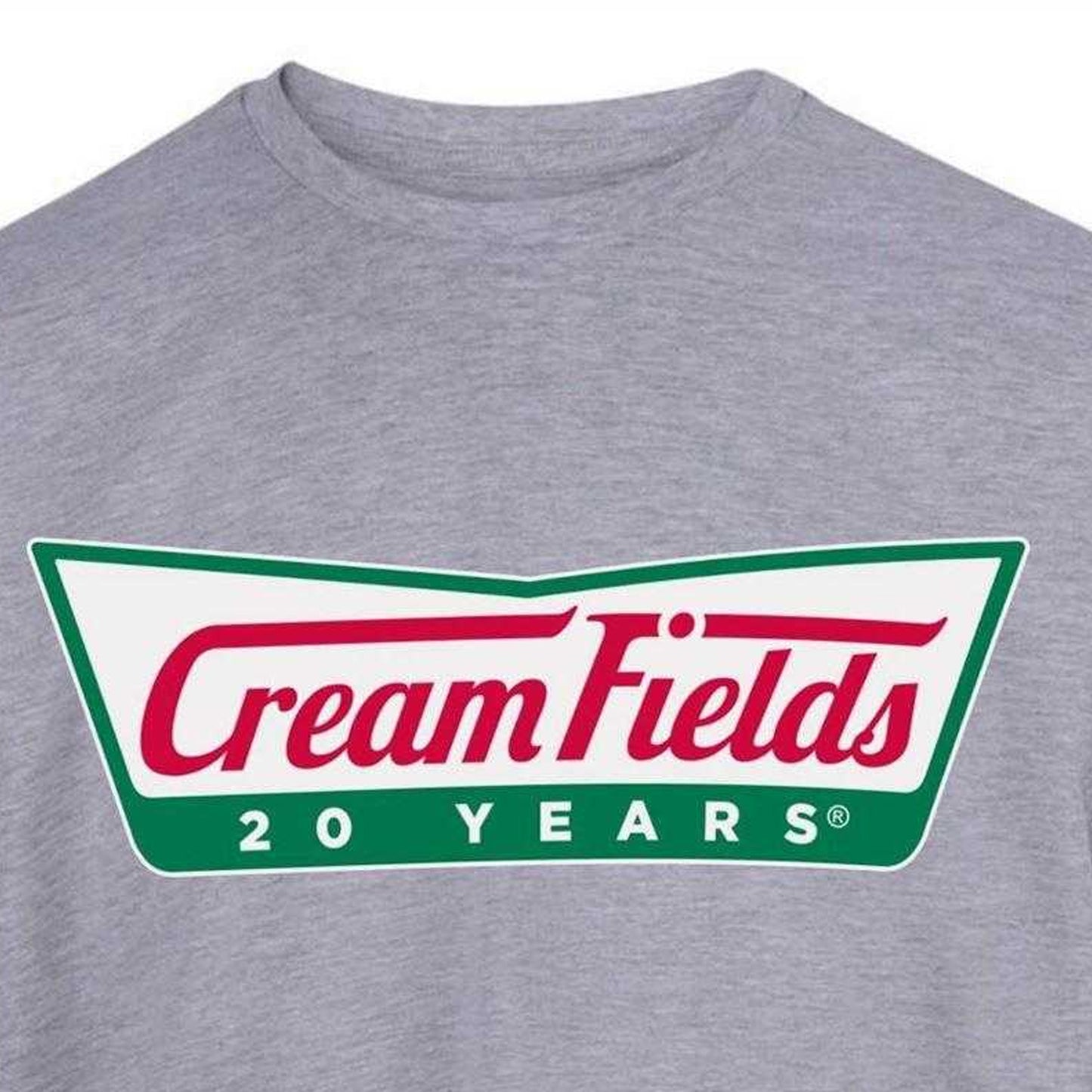 Grey - Side - AWD Mens Cream Fields T-Shirt