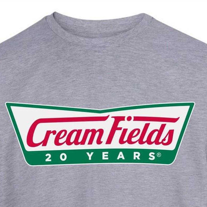 Grey - Side - AWD Mens Cream Fields T-Shirt