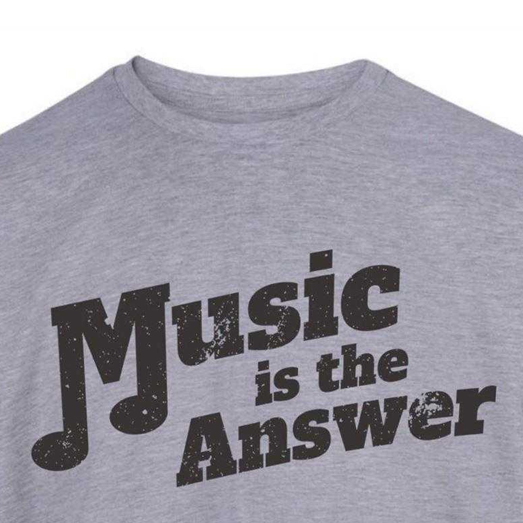 Grey - Side - AWD Mens Music Is The Answer T-Shirt