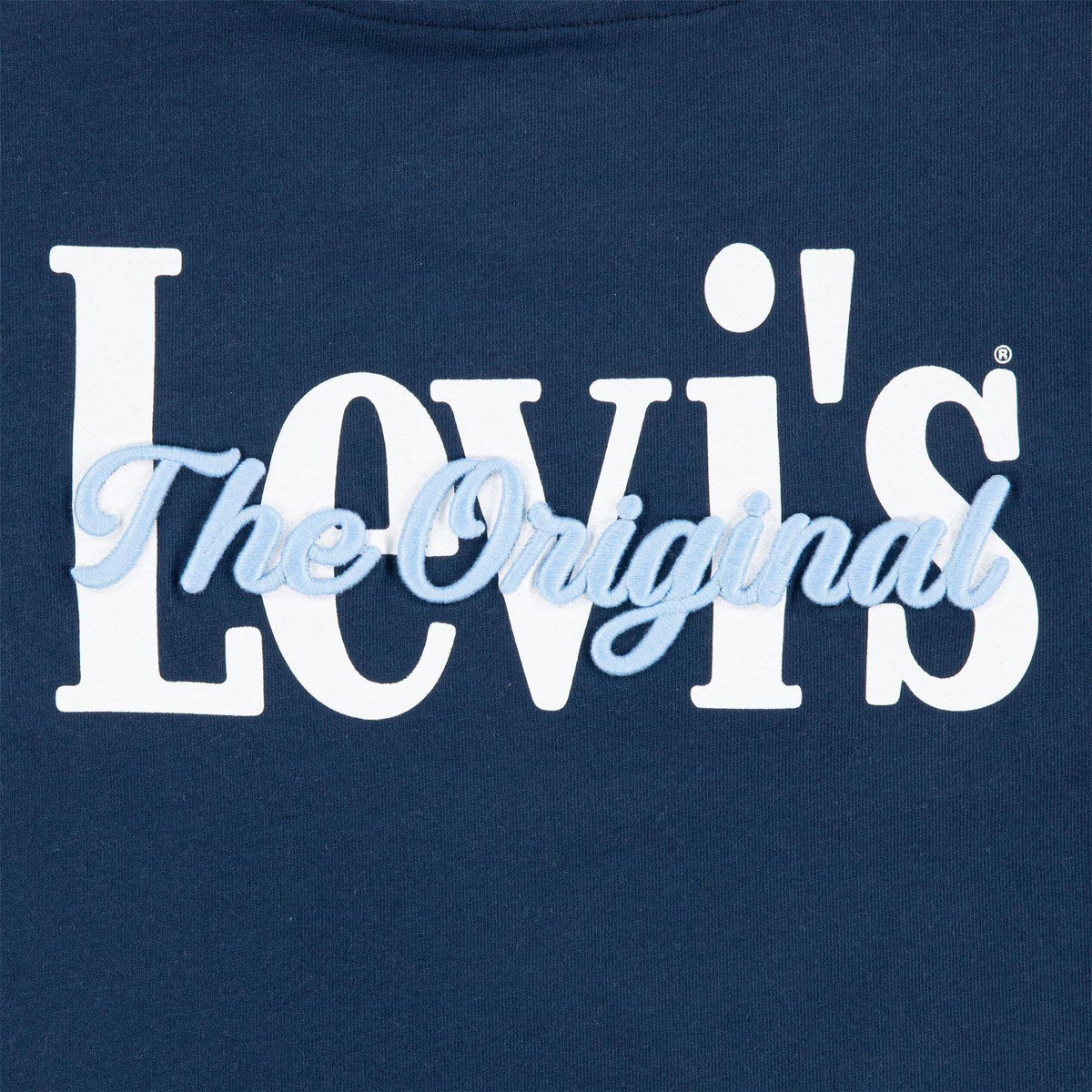 Dress Blues - Side - Levis Childrens-Kids Embroidered Logo Regular T-Shirt