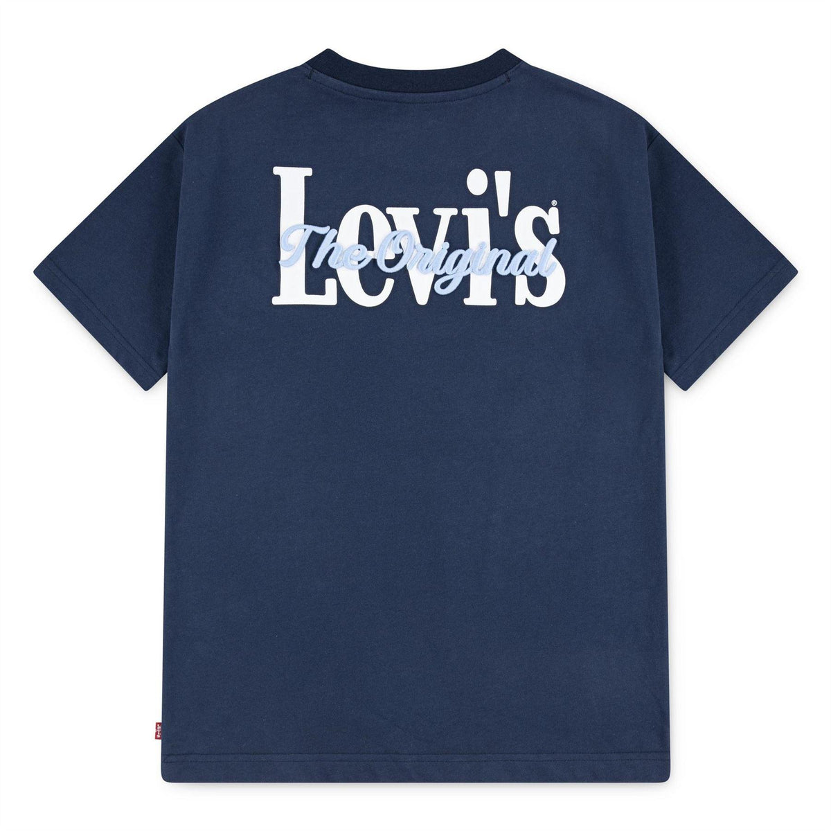 Dress Blues - Front - Levis Childrens-Kids Embroidered Logo Regular T-Shirt