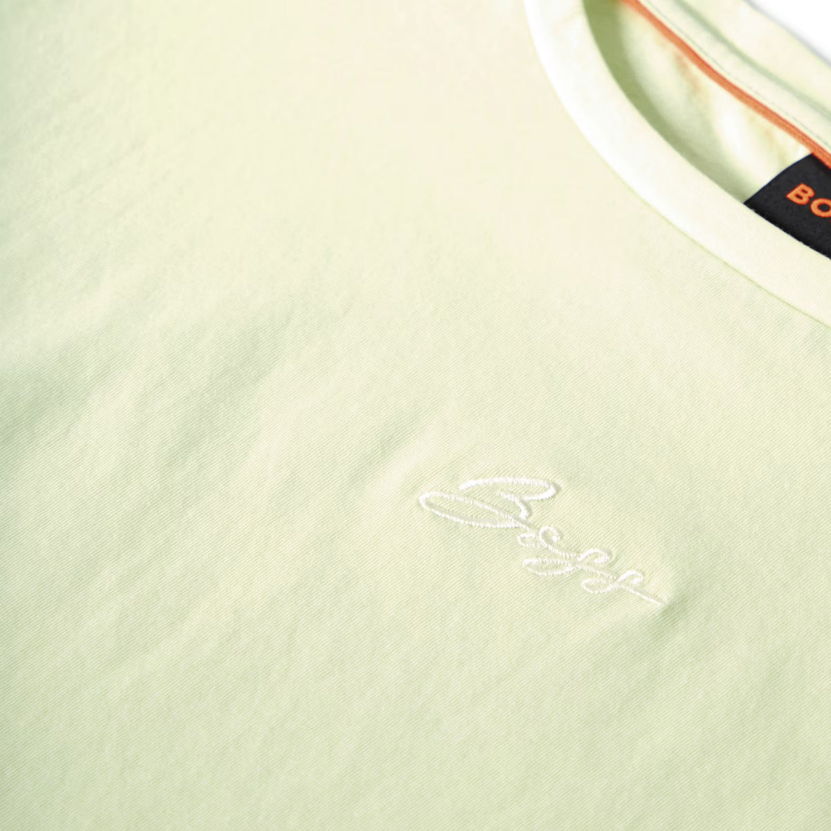 Green - Side - Boss Womens-Ladies Embroidered Logo Slim T-Shirt