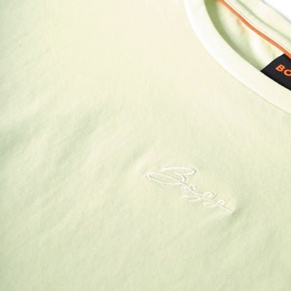 Green - Side - Boss Womens-Ladies Embroidered Logo Slim T-Shirt