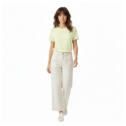 Green - Lifestyle - Boss Womens-Ladies Embroidered Logo Slim T-Shirt