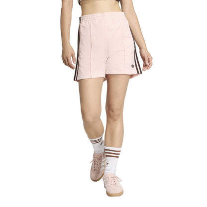 Pink - Pack Shot - Adidas Womens-Ladies Firebird Trefoil Classic Shorts
