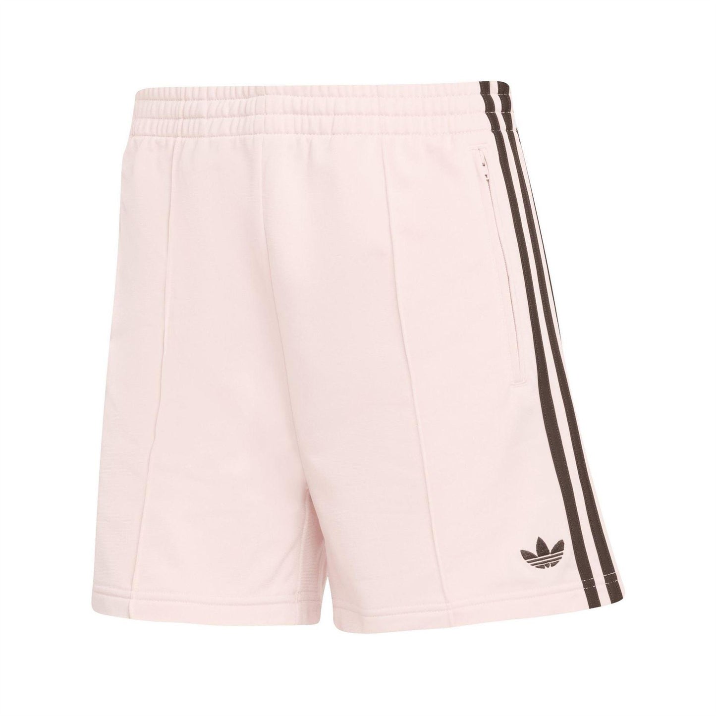 Pink - Front - Adidas Womens-Ladies Firebird Trefoil Classic Shorts