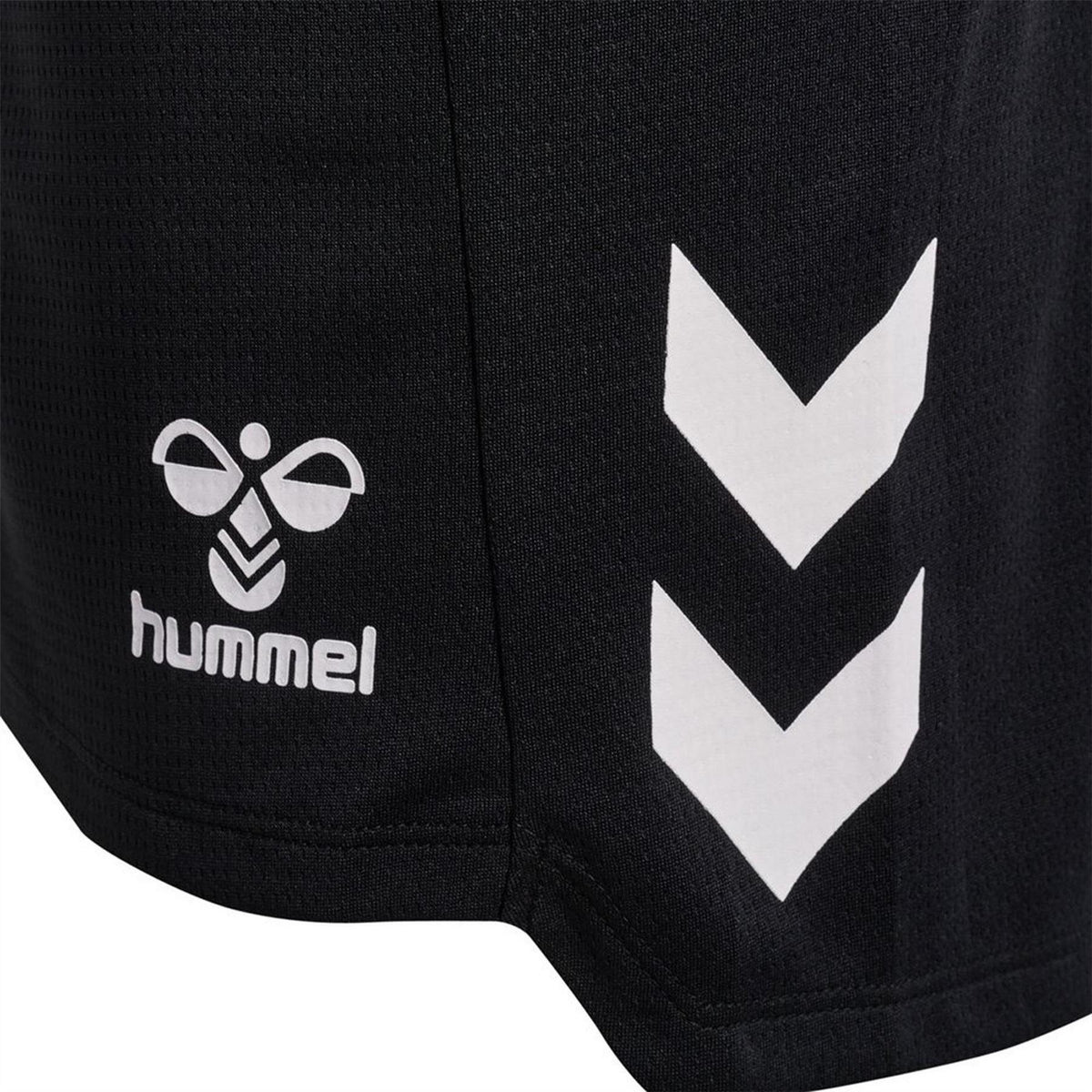 Black - Side - Hummel Mens Lead Side Stripe Training Shorts