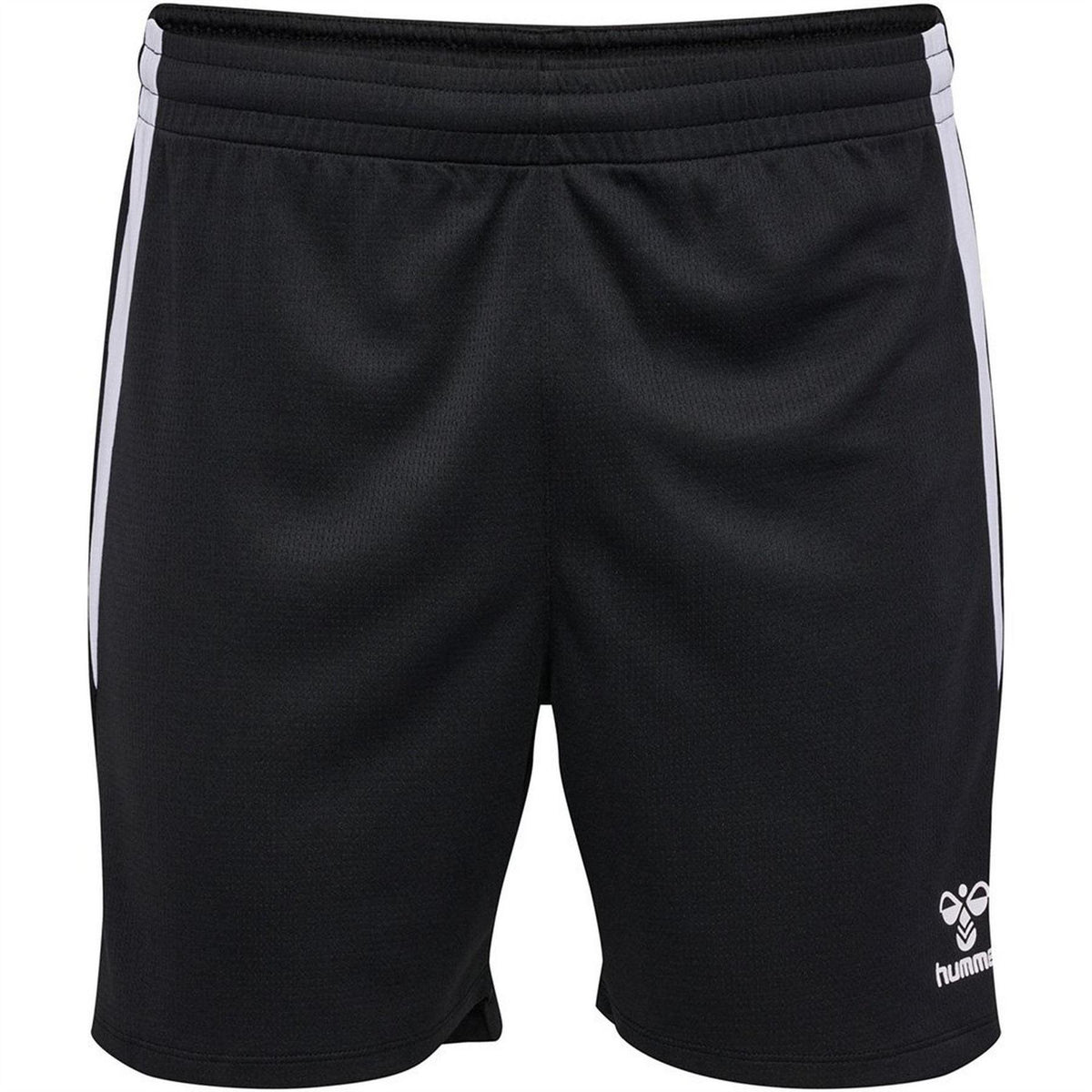 Black - Front - Hummel Mens Lead Side Stripe Training Shorts