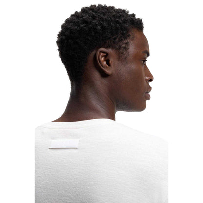 Natural - Side - Hugo Mens Crew Neck Relaxed Fit Short-Sleeved T-Shirt