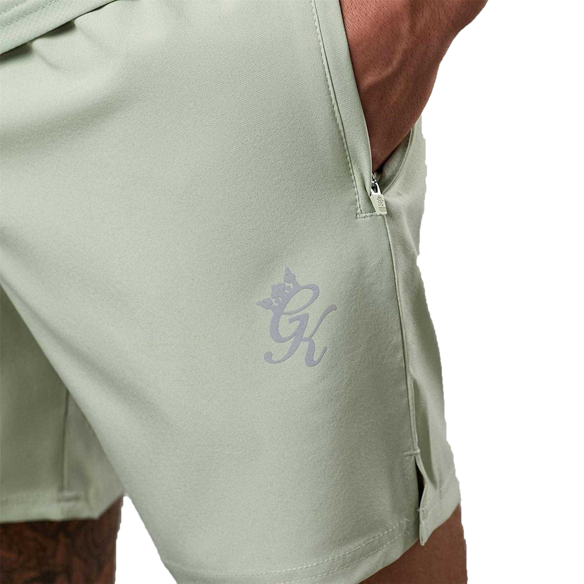 Eucalyptus - Side - Gym King Mens Energy Shorts