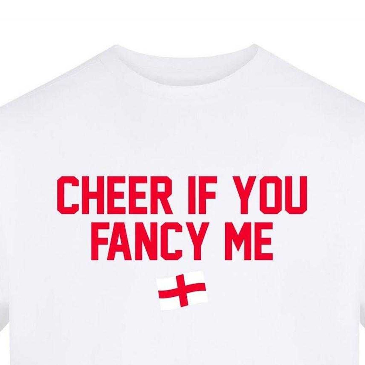 White - Side - AWD Mens Cheer If You Fancy Me T-Shirt