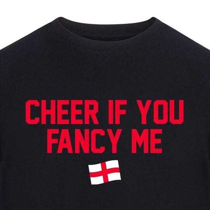 Black - Side - AWD Mens Cheer If You Fancy Me T-Shirt