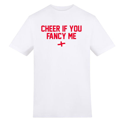 White - Front - AWD Mens Cheer If You Fancy Me T-Shirt