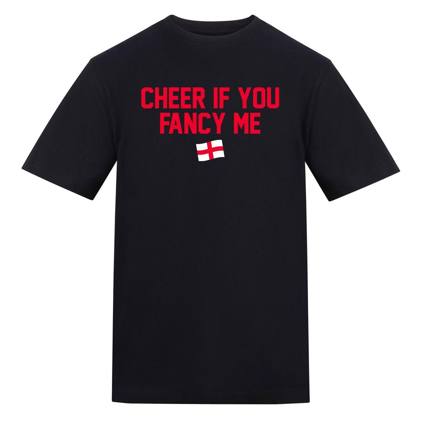 Black - Front - AWD Mens Cheer If You Fancy Me T-Shirt