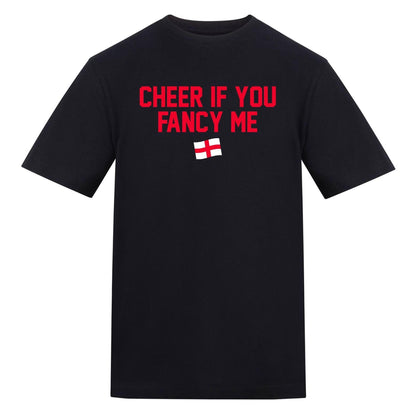 Black - Front - AWD Mens Cheer If You Fancy Me T-Shirt