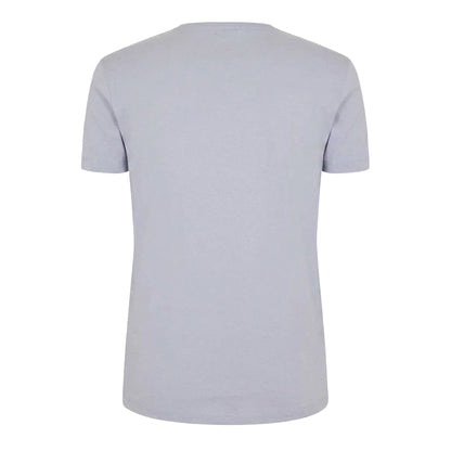 Medium Grey - Back - Hugo Mens Plain V Neck T-Shirt