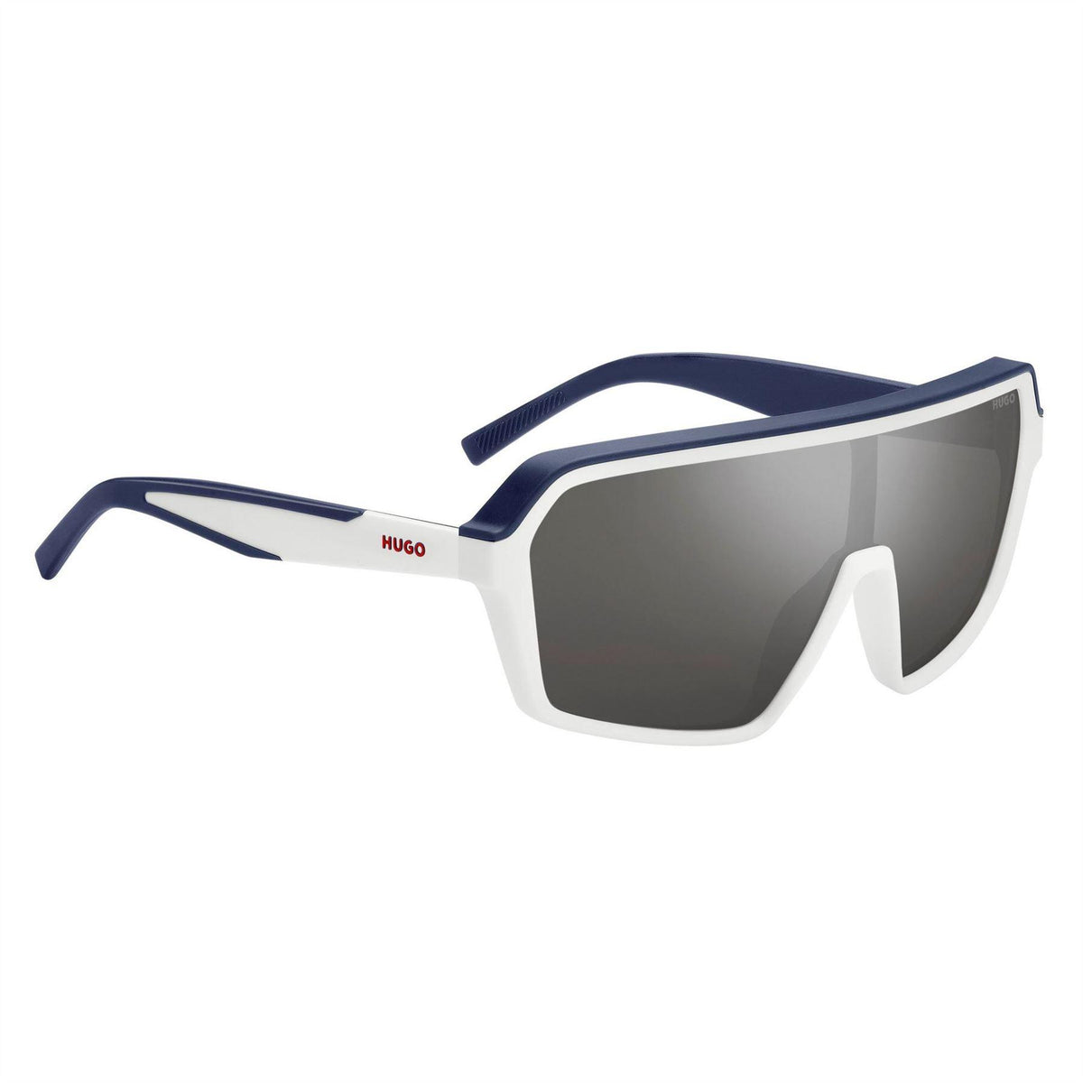 White-Blue - Back - Hugo Mens Shield Sunglasses