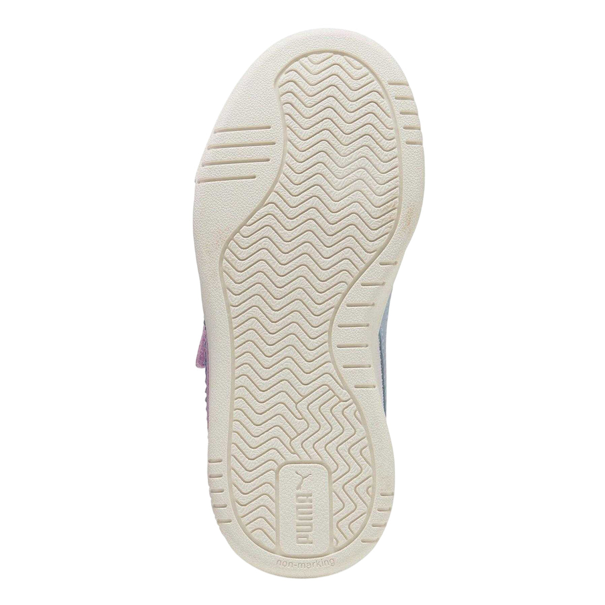 Mauve-Blue-Pink - Pack Shot - Puma Childrens-Kids Caven III Dora The Explorer Court Shoes