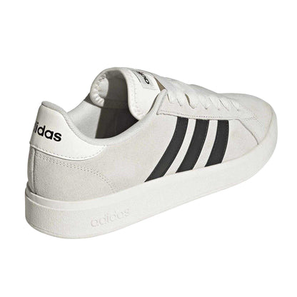 Off White - Back - Adidas Childrens-Kids Grand Court Suede Trainers