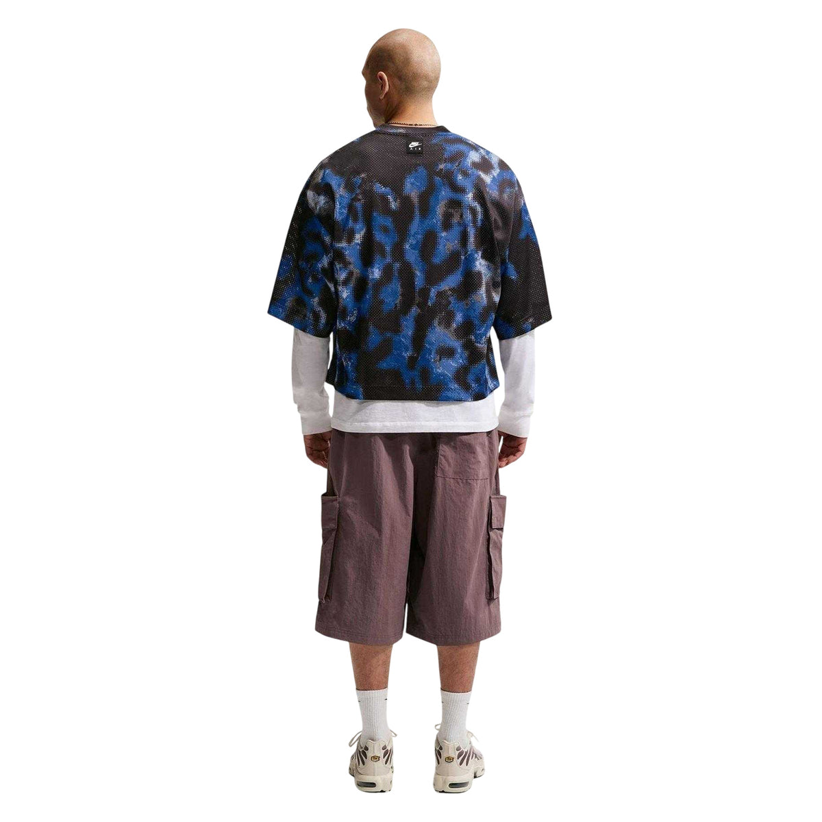 Blue - Back - Nike Mens Air Crew Neck Short-Sleeved Jersey