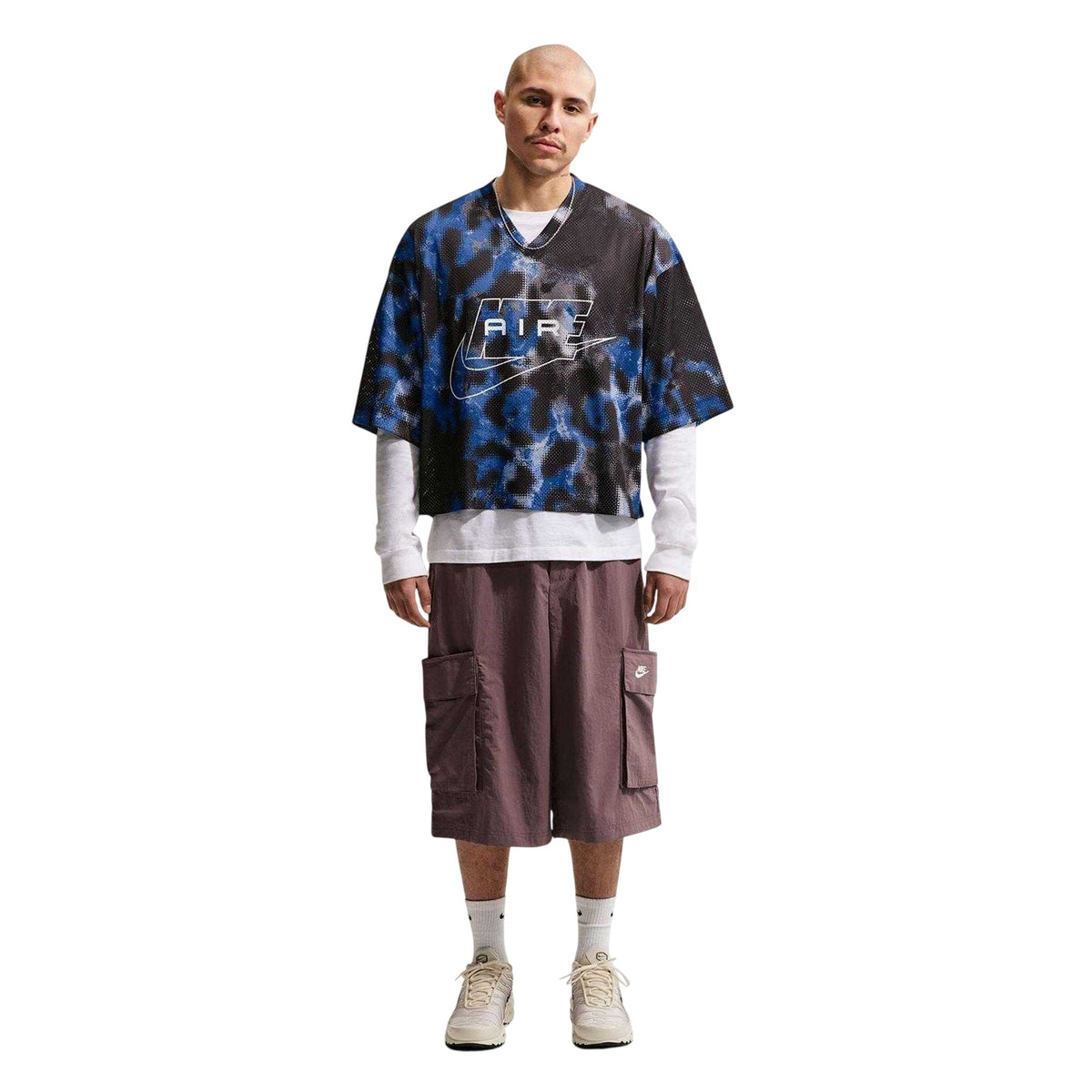 Blue - Front - Nike Mens Air Crew Neck Short-Sleeved Jersey