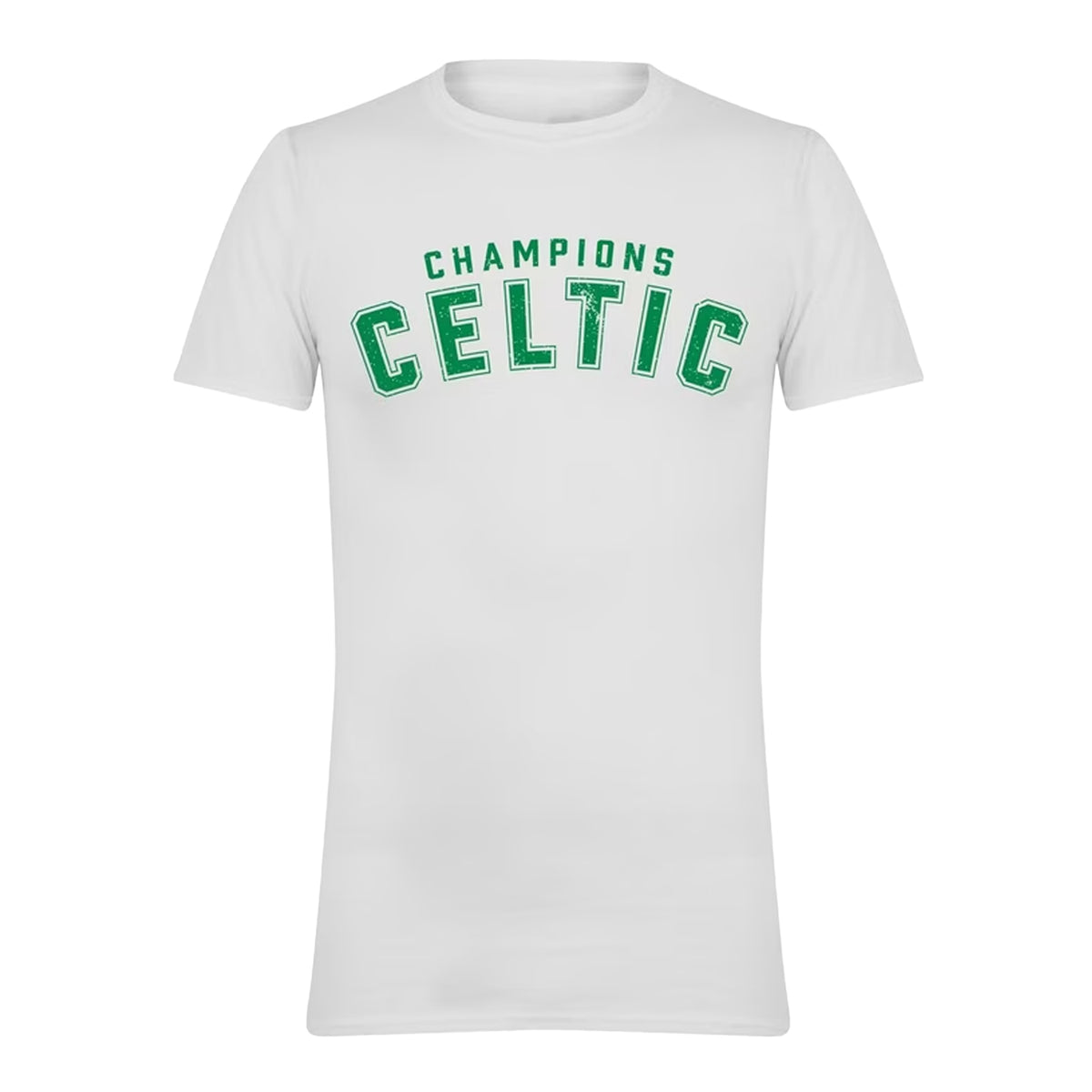 White-Green - Front - AWD Unisex Adult Champions Celtic T-Shirt