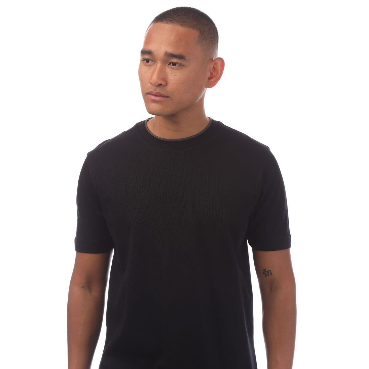Black - Side - Hugo Boss Mens H-Thompson T-Shirt